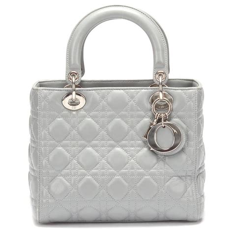 charcoal gray lady dior|grey Dior purse.